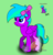 Size: 1600x1667 | Tagged: safe, artist:steamyart, oc, oc only, pegasus, pony, pony town, base used, bow, green background, male, simple background, solo, watermark