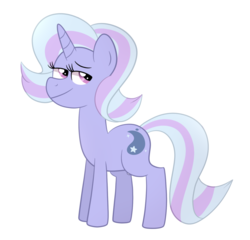 Size: 1024x985 | Tagged: safe, artist:ashidaii, oc, oc only, oc:glitz, pony, unicorn, female, magical lesbian spawn, mare, offspring, parent:starlight glimmer, parent:trixie, parents:startrix, simple background, solo, transparent background