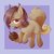 Size: 1080x1080 | Tagged: safe, artist:leafywind, oc, oc only, pony, squirrel, acorn, ear fluff, female, looking at you, smiling, solo, starry eyes, wingding eyes