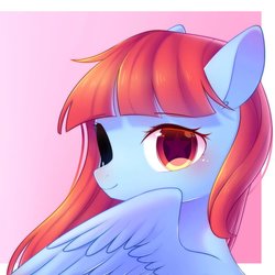 Size: 1080x1080 | Tagged: safe, artist:leafywind, oc, oc only, oc:blue wind, pegasus, pony, female, looking at you, mare, solo