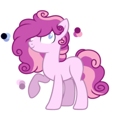 Size: 1975x2049 | Tagged: safe, artist:nightingalefanatic, oc, oc only, oc:masquerade, earth pony, pony, female, magical lesbian spawn, mare, offspring, parent:pinkie pie, parent:screwball, parents:screwpie, simple background, solo, transparent background