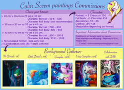 Size: 822x595 | Tagged: safe, artist:colorsceempainting, commission, commission info