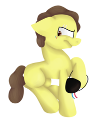 Size: 1024x1229 | Tagged: safe, artist:fennelynthefennekin1, pony morty, earth pony, pony, g4, grannies gone wild, evil morty, eyepatch, morty smith, ponified, rick and morty, simple background, solo, transparent background