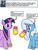 Size: 600x800 | Tagged: safe, artist:dekomaru, edit, trixie, twilight sparkle, pony, unicorn, tumblr:ask twixie, g4, ask, chocolate, female, food, glowing horn, horn, lesbian, magic, peanut, peanut butter, ship:twixie, shipping, spanish, telekinesis, translation, tumblr