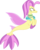 Size: 3954x5000 | Tagged: safe, artist:dashiesparkle, ocean flow, seapony (g4), g4, surf and/or turf, absurd resolution, clothes, dorsal fin, female, fin, jewelry, mare, necklace, peytral, see-through, simple background, solo, transparent background, vector