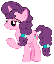 Size: 1616x1913 | Tagged: safe, artist:sketchmcreations, sugar belle, pony, unicorn, g4, the break up breakdown, female, lidded eyes, mare, raised hoof, simple background, smiling, solo, transparent background, vector