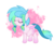 Size: 2300x2300 | Tagged: safe, artist:chococakebabe, oc, oc only, oc:fairie box, bat pony, pony, female, high res, mare, simple background, solo, transparent background