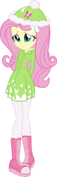 Size: 2717x8357 | Tagged: safe, artist:redillita, fluttershy, equestria girls, g4, clothes, female, hands behind back, simple background, solo, white background, winter outfit