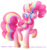 Size: 1024x1087 | Tagged: safe, artist:calamity-studios, part of a set, pinkie pie, earth pony, pony, g4, female, mare, open mouth, rainbow power, simple background, smiling, solo, transparent background