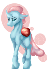 Size: 1474x2101 | Tagged: safe, artist:cyanreef, ocellus, changedling, changeling, g4, school daze, female, raised hoof, simple background, solo, transparent background