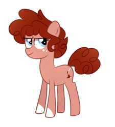 Size: 1024x1136 | Tagged: safe, artist:ashidaii, oc, oc only, oc:paprika, earth pony, pony, female, offspring, parent:cheese sandwich, parent:pinkie pie, parents:cheesepie, simple background, solo, teenager, transparent background