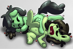 Size: 2565x1710 | Tagged: safe, artist:niggerdrawfag, derpibooru exclusive, oc, oc only, oc:filly anon, belly button, drool, female, filly, misleading thumbnail, open mouth, sleeping, snoring