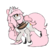 Size: 1000x1000 | Tagged: safe, artist:pastel-pony-princess, oc, oc only, oc:niymph moonshine, bat pony, pony, bow, cute, female, mare, simple background, transparent background