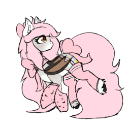 Size: 1000x1000 | Tagged: safe, artist:pastel-pony-princess, oc, oc only, oc:niymph moonshine, bat pony, pony, bow, clothes, cute, female, mare, simple background, socks, solo, transparent background