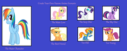 Size: 1024x415 | Tagged: safe, artist:dashiesparkle, artist:gyrotech, artist:luckreza8, artist:mrlolcats17, applejack, fluttershy, rainbow dash, rarity, scootaloo, spitfire, twilight sparkle, alicorn, pegasus, pony, g4, exploitable meme, female, harem, lesbian, meme, rainbow dash gets all the mares, ship:appledash, ship:flutterdash, ship:raridash, ship:scootadash, ship:spitdash, ship:twidash, shipping, twilight sparkle (alicorn)