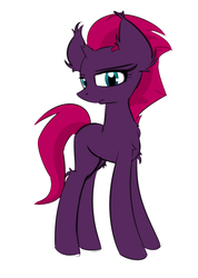 Size: 927x1302 | Tagged: safe, artist:nevaylin, tempest shadow, pony, g4, edgehorse, female, looking at you, mare, simple background, solo
