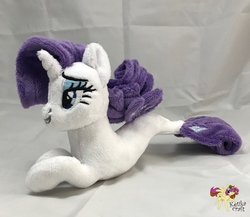 Size: 2784x2414 | Tagged: safe, artist:ketika, rarity, seapony (g4), g4, high res, irl, photo, plushie, seaponified, seapony rarity, solo, species swap