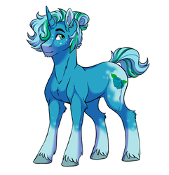 Size: 2543x2638 | Tagged: safe, artist:micky-ann, oc, oc only, pony, unicorn, blue coat, blue eyes, green mane, high res, male, simple background, solo, stallion, white background