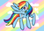 Size: 1024x724 | Tagged: safe, artist:ofruittango, rainbow dash, pegasus, pony, g4, female, looking at you, mare