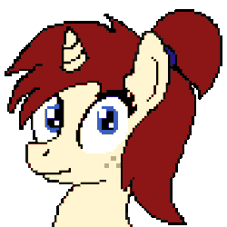 Size: 768x768 | Tagged: safe, artist:toyminator900, oc, oc only, oc:silver draw, pony, unicorn, animated, blinking, freckles, pixel art, simple background, smiling, solo, talking, transparent background