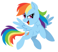 Size: 2335x2089 | Tagged: safe, artist:fire-topaz, rainbow dash, pegasus, pony, g4, female, high res, lineless, mare, simple background, smiling, solo, transparent background, vector