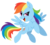 Size: 2335x2089 | Tagged: safe, artist:fire-topaz, rainbow dash, pegasus, pony, female, lineless, mare, simple background, smiling, solo, transparent background, vector