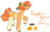 Size: 1947x1257 | Tagged: safe, artist:seasaltsailor, oc, oc only, oc:pumpkin spice, earth pony, pony, bow, female, hair bow, magical lesbian spawn, mare, offspring, parent:applejack, parent:rarity, parents:rarijack, simple background, solo, transparent background