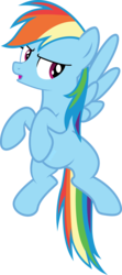 Size: 1088x2457 | Tagged: safe, artist:ponkus, rainbow dash, pegasus, pony, g4, keep calm and flutter on, female, mare, open mouth, simple background, solo, transparent background, vector