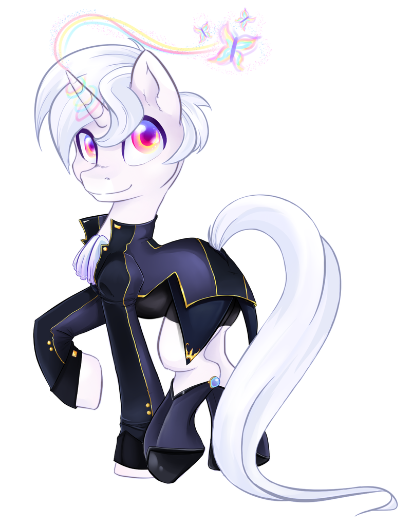 1740520 Albino Artist Coremint Female Mare Oc Oc Alabaster Pony Raised Hoof Reverse Trap Safe Simple Background Unicorn White Background Derpibooru