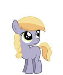 Size: 600x718 | Tagged: safe, artist:mikoneerd, oc, oc only, oc:obsidian terra, earth pony, pony, female, filly, magical lesbian spawn, offspring, parent:applejack, parent:limestone pie, parents:limejack, simple background, solo, transparent background