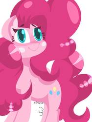 Size: 960x1280 | Tagged: safe, artist:vivifofinha, pinkie pie, earth pony, pony, g4, female, simple background, solo, white background