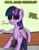 Size: 2164x2776 | Tagged: safe, artist:artiks, twilight sparkle, alicorn, pony, g4, ayyy, checklist, cool, female, high res, leaning, solo, sunglasses, twilight sparkle (alicorn)