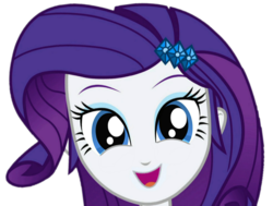 Size: 1416x1072 | Tagged: safe, artist:thebar, derpibooru exclusive, rarity, equestria girls, g4, cute, female, hi, looking at you, open mouth, raribetes, simple background, solo, transparent background