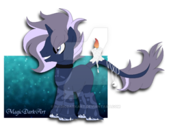 Size: 600x444 | Tagged: safe, artist:magicdarkart, oc, oc only, oc:altair, original species, pony, unicorn, astral pony, male, simple background, solo, stallion, transparent background, watermark