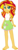 Size: 886x2500 | Tagged: safe, artist:salemcat, edit, editor:slayerbvc, vector edit, sunset shimmer, butterfly, equestria girls, g4, barefoot, clothes, clothes swap, feet, female, simple background, skirt, solo, tank top, transparent background, vector