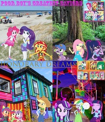 Size: 3600x4200 | Tagged: safe, artist:huntercwalls, apple bloom, applejack, fluttershy, pinkie pie, rainbow dash, rarity, sci-twi, scootaloo, spike, spike the regular dog, starlight glimmer, sunset shimmer, sweetie belle, twilight sparkle, wallflower blush, alicorn, dog, aww... baby turtles, equestria girls, equestria girls series, equestria girls specials, forgotten friendship, g4, mirror magic, my little pony equestria girls: friendship games, star crossed, the salty sails, amusement park, beach, camp everfree outfits, cap, clothes, cutie mark crusaders, equestria girls in real life, forest, geode of empathy, geode of fauna, geode of sugar bombs, geode of super speed, geode of super strength, geode of telekinesis, hat, houses, irl, magical geodes, mane seven, mane six, photo, swimsuit, twilight sparkle (alicorn)