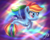Size: 2707x2177 | Tagged: safe, artist:angelbeedrawings, part of a set, rainbow dash, pegasus, pony, seapony (g4), g4, my little pony: the movie, abstract background, bubble, clothes, crepuscular rays, digital art, dorsal fin, female, fin, fin wings, fins, fish tail, flowing mane, flowing tail, high res, mare, ocean, pink eyes, scales, seaponified, seapony rainbow dash, seaquestria, see-through, signature, smiling, solo, species swap, swimming, tail, transformation, underwater, water, wings
