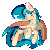 Size: 150x150 | Tagged: safe, artist:chirpy-chi, oc, oc only, oc:sapphire, pegasus, pony, animated, female, mare, pixel art, simple background, solo, transparent background