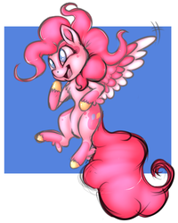 Size: 2260x2820 | Tagged: safe, artist:lildooks, pinkie pie, pegasus, pony, g4, explicit source, female, g5 concept leak style, g5 concept leaks, high res, mare, pegasus pinkie pie, pinkie pie (g5 concept leak), race swap, solo, unshorn fetlocks