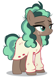 Size: 3728x5200 | Tagged: safe, artist:dragonchaser123, minty mocha, earth pony, pony, g4, the parent map, absurd resolution, clothes, female, lidded eyes, mare, simple background, solo, sweater, transparent background, vector