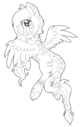 Size: 707x1129 | Tagged: safe, artist:adostume, oc, oc only, pegasus, pony, flying, leonine tail, simple background, smiling, solo, traditional art, transparent background, underhoof