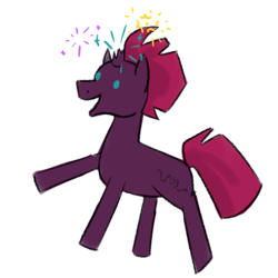 Size: 750x750 | Tagged: safe, artist:adhd-sunset, fizzlepop berrytwist, tempest shadow, pony, g4, my little pony: the movie, cute, emoticon, female, fizzlepop's fireworks, shrug, simple background, smiling, solo, tempestbetes, transparent background
