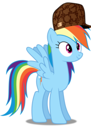 Size: 835x1156 | Tagged: safe, artist:dashiesparkle, rainbow dash, pony, g4, female, hat, meme, meme template, scumbag hat, simple background, solo, transparent background, vector