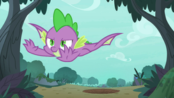 Size: 1280x720 | Tagged: safe, screencap, spike, g4, molt down, my little pony: friendship is magic, winged spike, wings