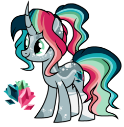 Size: 1024x1055 | Tagged: safe, artist:chococakebabe, oc, oc only, pony, unicorn, curved horn, female, horn, mare, simple background, solo, transparent background