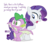 Size: 945x840 | Tagged: safe, artist:dm29, rarity, spike, dragon, pony, unicorn, g4, molt down, blushing, duo, female, implied shipping, implied sparity, implied straight, male, mare, massage, simple background, spread wings, transparent background, wingboner, winged spike, wings