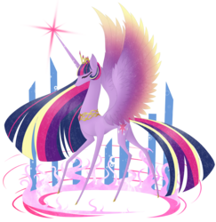 Size: 4505x4639 | Tagged: safe, artist:chioccetta, twilight sparkle, alicorn, pony, g4, absurd resolution, eyes closed, female, mare, simple background, solo, transparent background, twilight sparkle (alicorn)