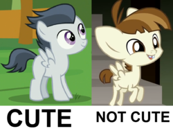 Size: 952x720 | Tagged: safe, edit, edited screencap, screencap, featherweight, rumble, pegasus, pony, g4, abuse, colt, cute, male, meme, op is a duck