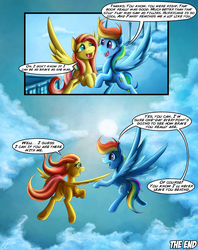 Size: 1935x2449 | Tagged: safe, artist:jamescorck, fluttershy, rainbow dash, pony, comic:i will never leave you, g4, comic, female, filly, filly fluttershy, filly rainbow dash, flying, younger