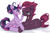 Size: 1959x1275 | Tagged: safe, artist:togeticisa, tempest shadow, twilight sparkle, alicorn, pony, unicorn, g4, my little pony: the movie, broken horn, eye scar, female, horn, lesbian, mare, nurse, scar, ship:tempestlight, shipping, simple background, twilight sparkle (alicorn)